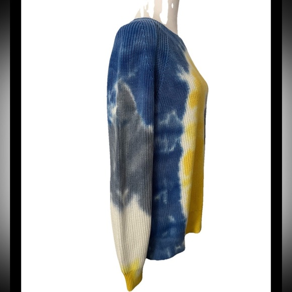 Michael Kors Tie Dye Supima Cotton Sweater Medium EUC - Picture 5 of 9